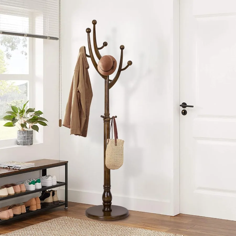 Wood Coat Rack Coat… - image