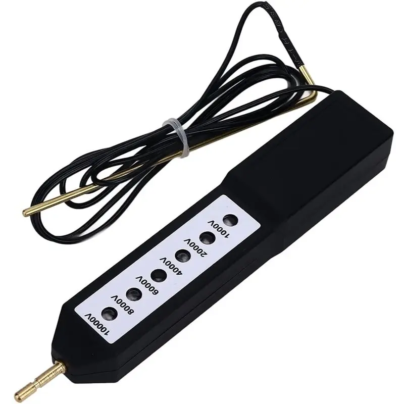 JHD Electric Fence Voltage Tester, Portable Neon Light Testing Tool With 6 Indicators, 10KV Fault Finder For Farms