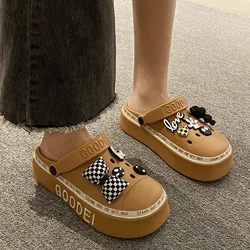 New Cute Butterfly-Bear Shoes with Thick Soles Men's & Women's Clogs Increased Feeling of Stepping on Cloud & Leisure Slippers