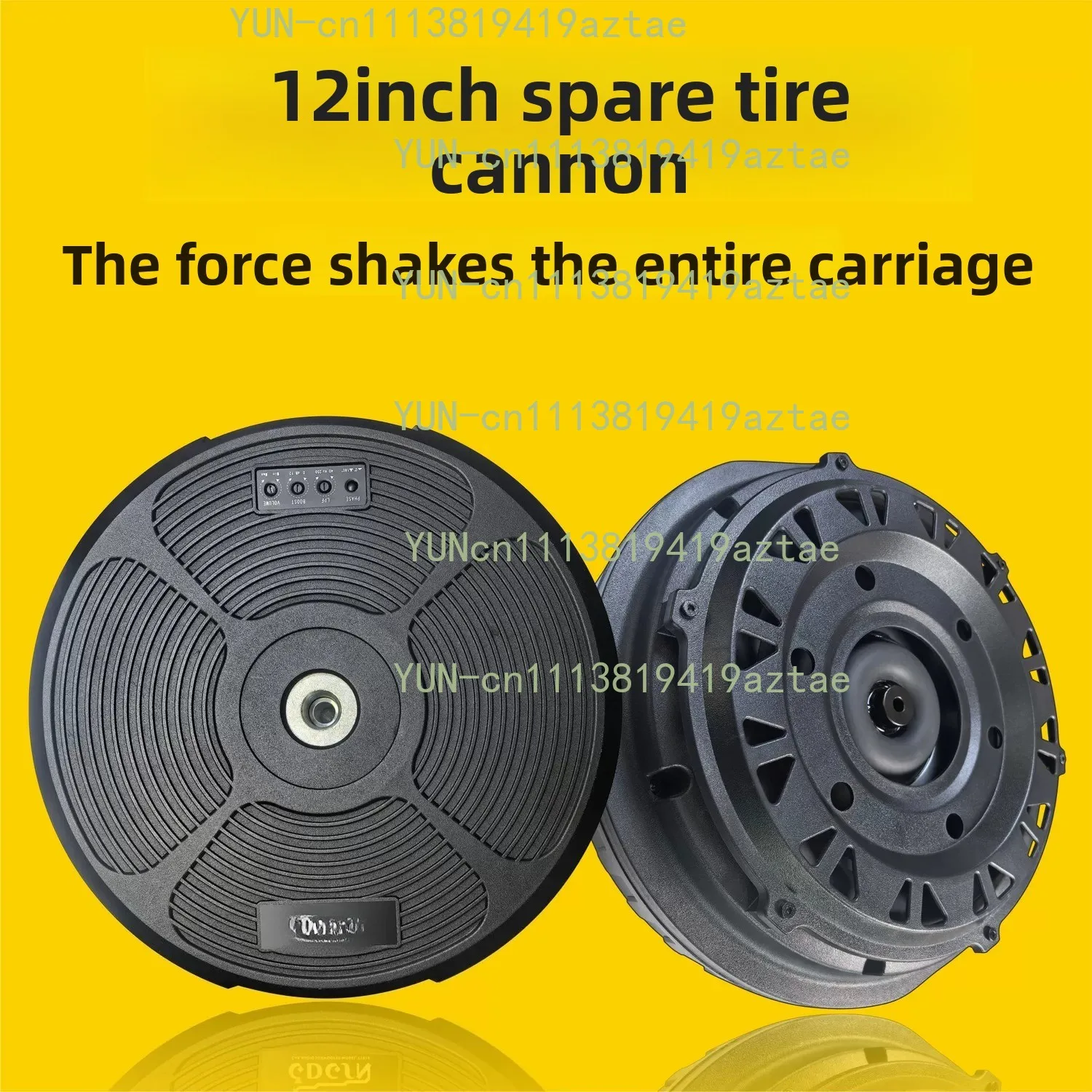 12 Inch High Power Car Spare Tire Subwoofer, Heavy Bass Trunk Audio Modification Speaker
