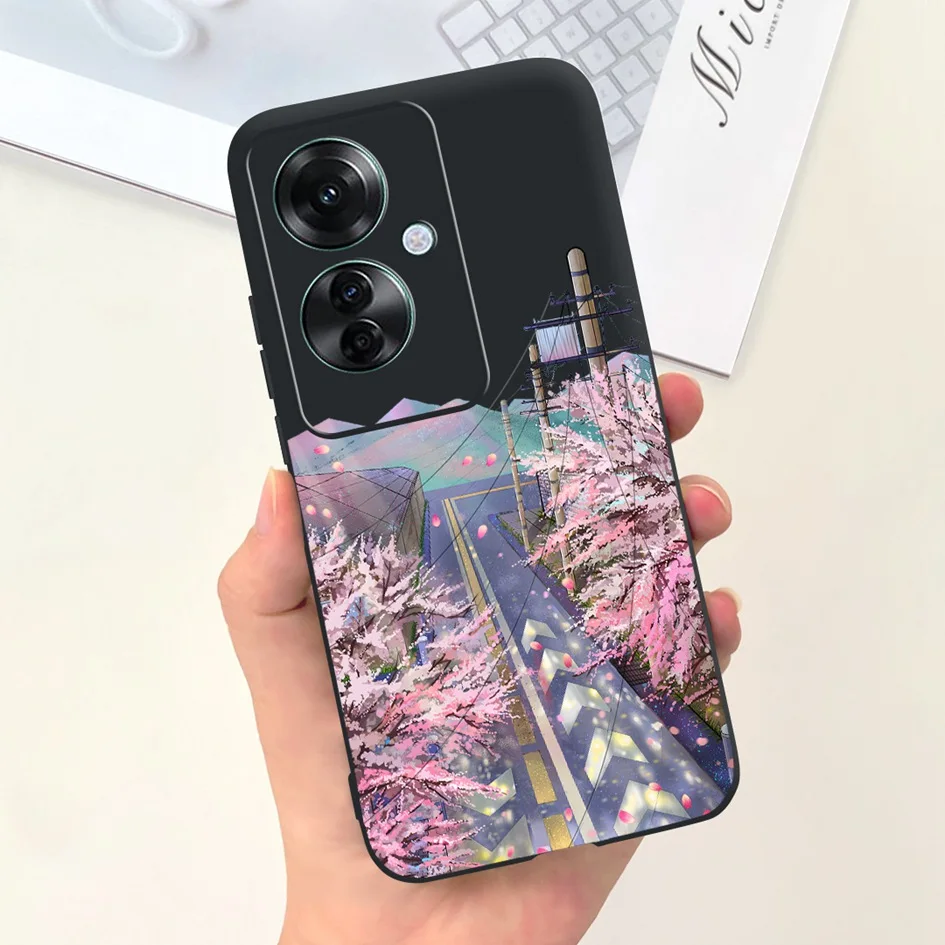 For OPPO Reno 11F 2024 Case Fashion Flower Marble Moon Shockproof Silicone Bumper For OPPO Reno11 F CPH2603 F25 Pro 5G TPU Cover