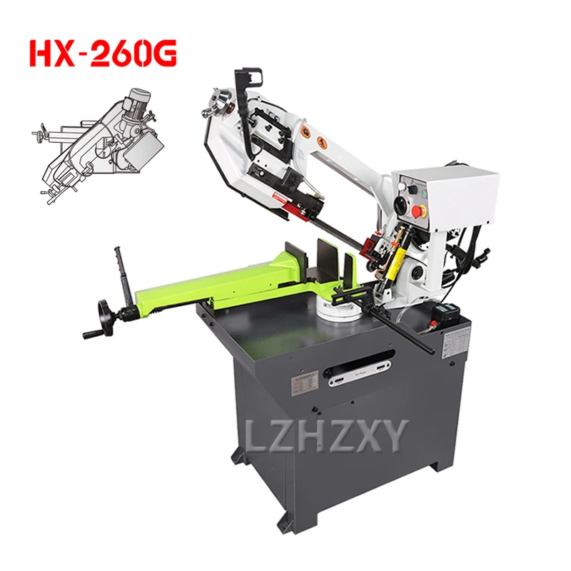 Handheld Band Saw Variable-Speed Portable Bandsaw 1100W for Cutting Stainless Steel Aluminum Metal PVC Wood Rubber Plastic