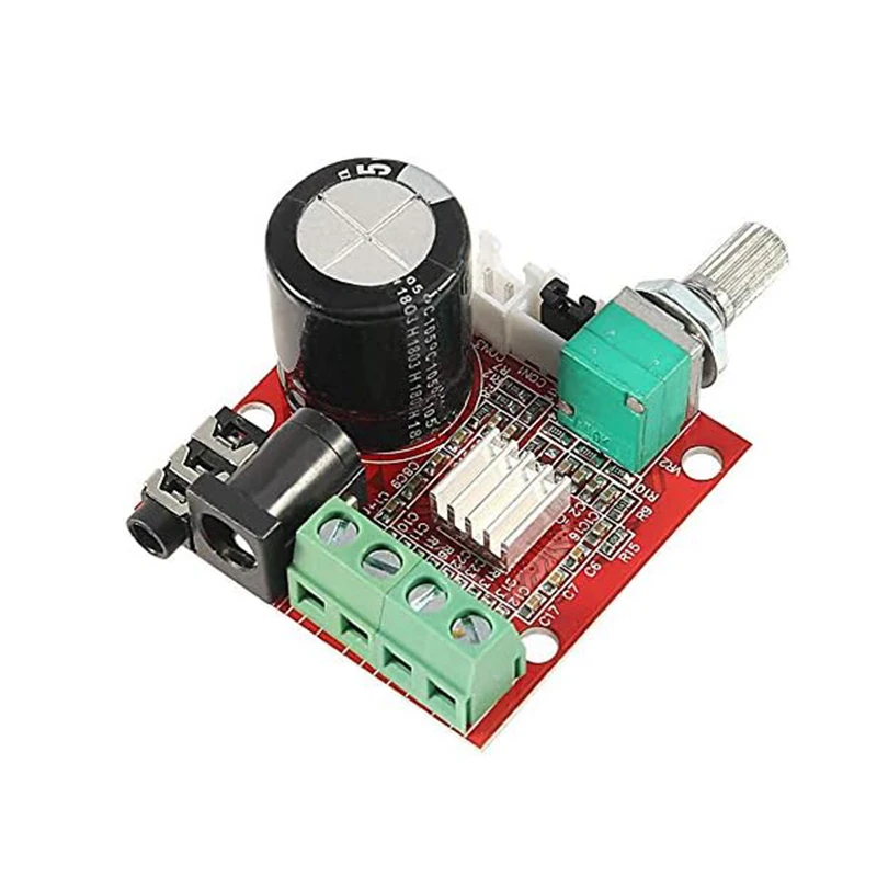 PAM8610 Mini Stereo AMP Audio Amplify Board Digital Portable Ampli Module 10W+10W Dual Channel Amplifier Class-D 12V DC