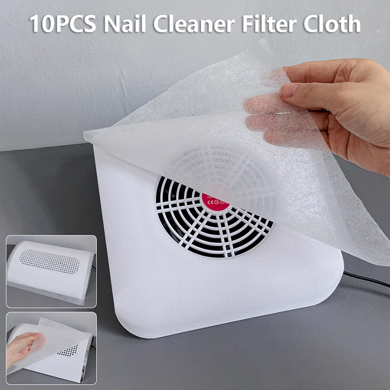 10Sheet Nail Art Dust Collector Filter Paper Manicure Machine Accessories Dustproof Replace Nail Art Vacuum Cleaner Filter Paper