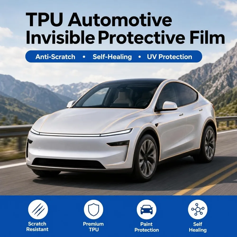 Trimova 8.5Mil Clear TPU PPF Door Handle Protector for Tesla Model YL 2026 Precut Self Healing Anti Scratch Wet Install