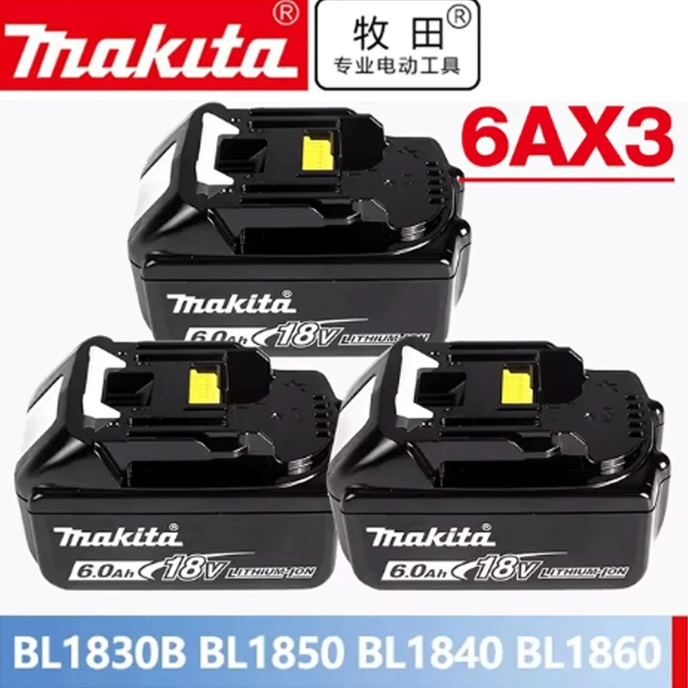 

18v Makita BL1860 BL1850B BL1850 BL1840 BL1830 Replaced with Makita 18650 3.0/5.0/6.0/9.0Ah power tool battery and charger