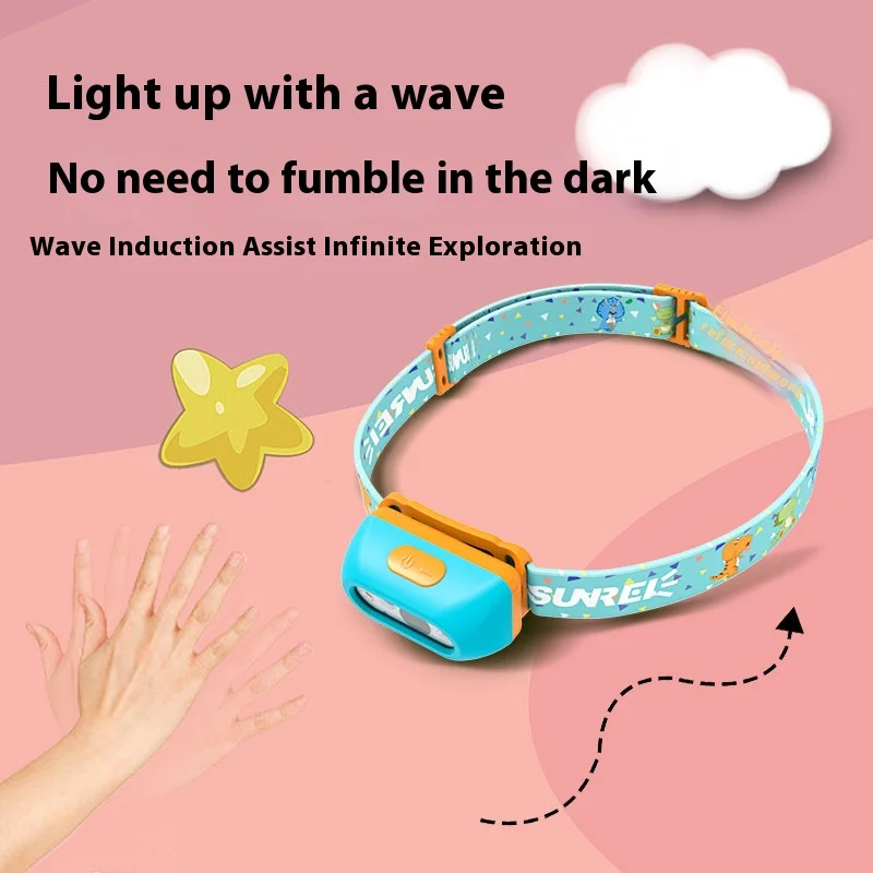 SUNREI Bebe Li Outdoor camping adventure fishing child headlight LED light summer camp sports waterproof eye protection lighting