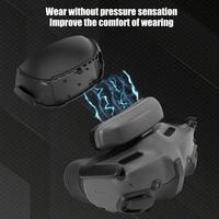 For DJI Goggles 3 Flight Glasses Forehead Pillow Mask Decompression Heat Dissipation Sliding Headband Memory Foam + PU Leather