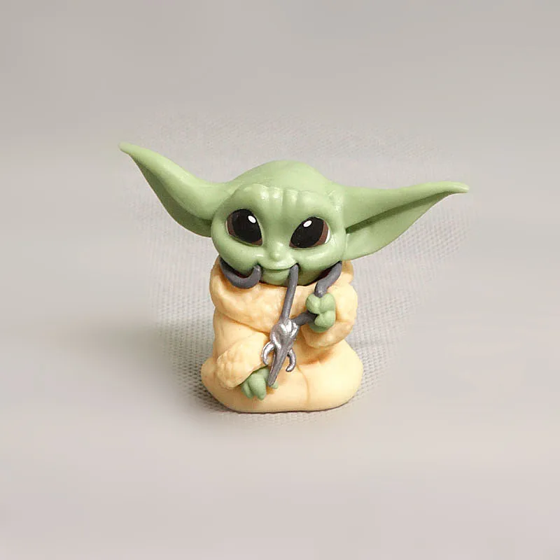 4 sztuk/zestaw Disney Star Wars Baby Yoda zabawki modele Anime figurki moda kolekcjonerska Hobby lalka dla chłopców prezent dla dzieci