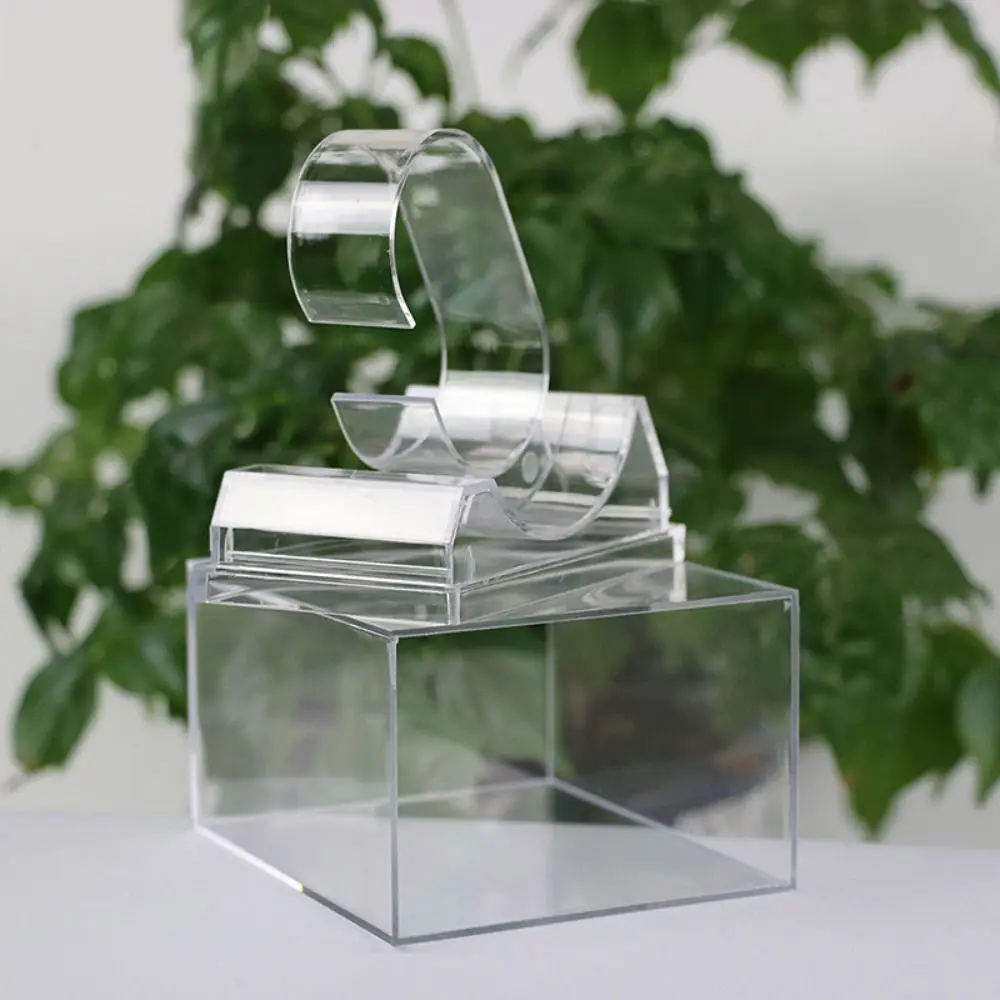 Kunststoff Stand Rack allgemeine Vitrine Regal Rack Vitrine Regal tragbare Uhr Aufbewahrung sbox Fall Schmuck Display Stand Box Liste Box