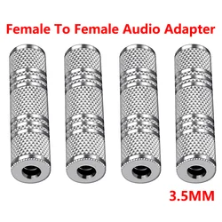 5PCS 3.5mm Female To Female Stereo Audio Adapter Connector Coupler F/F Extension For Dual Channel Stereo Headphone Jack Cables