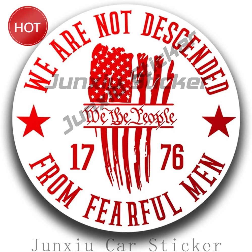 We The People 1776 Weatherproof PVC Vinyl Sticker For Vehicle Window And Travel Case Vehicle Styling Accessories Decal