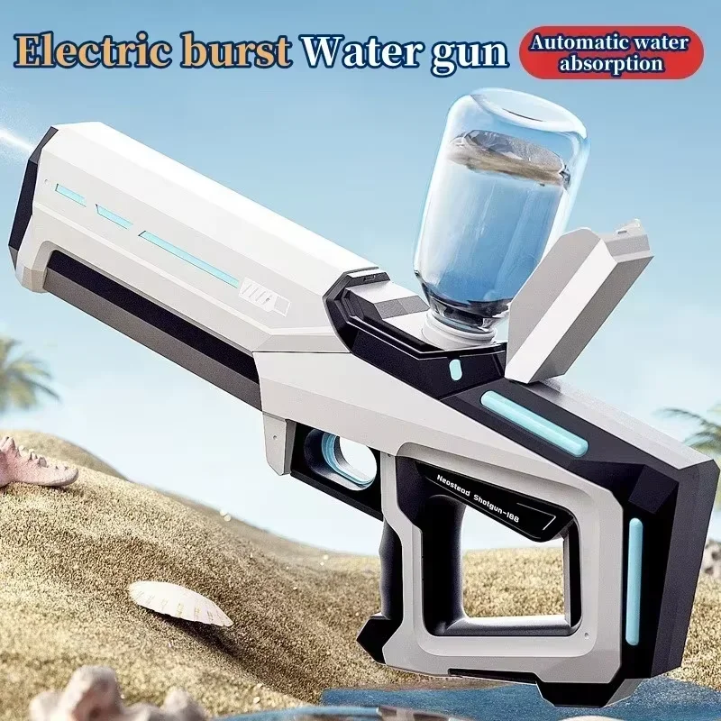 2025 New Automatic Water Absorbing Electric Water Gun Outdoor Beach Swimming Pool Entertainment Adults And Boy Kid Water Gun Toy image 2