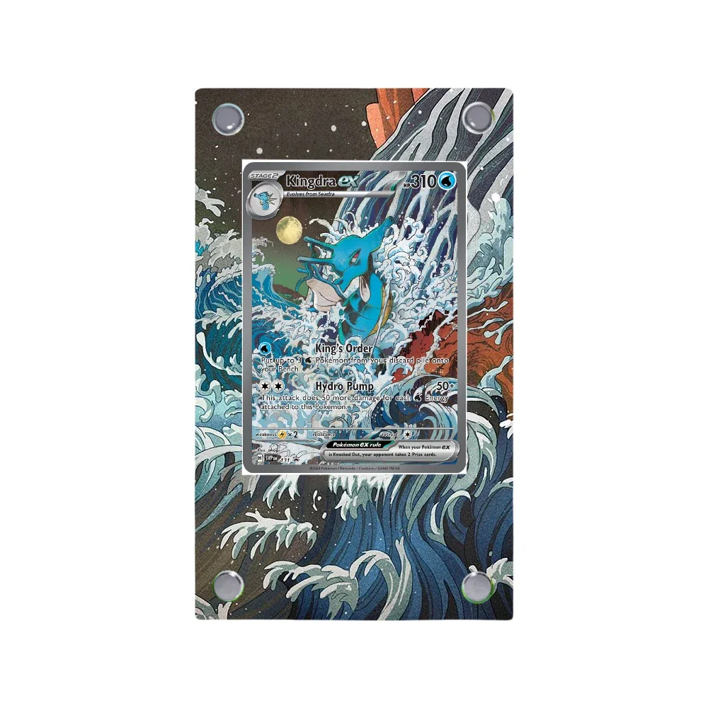 Entei Gastly Psyduck Dragonite Pokemon Acrilico Pittura estesa Stuck Brick Anime Classici Gioco Collezione Espositore per carte