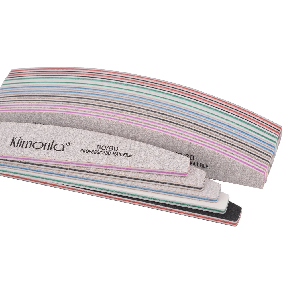 5 uds limas de uñas profesionales 80/80-240/240 pulidores de uñas de doble cara para uñas acrílicas/Gel herramientas de manicura y pedicura