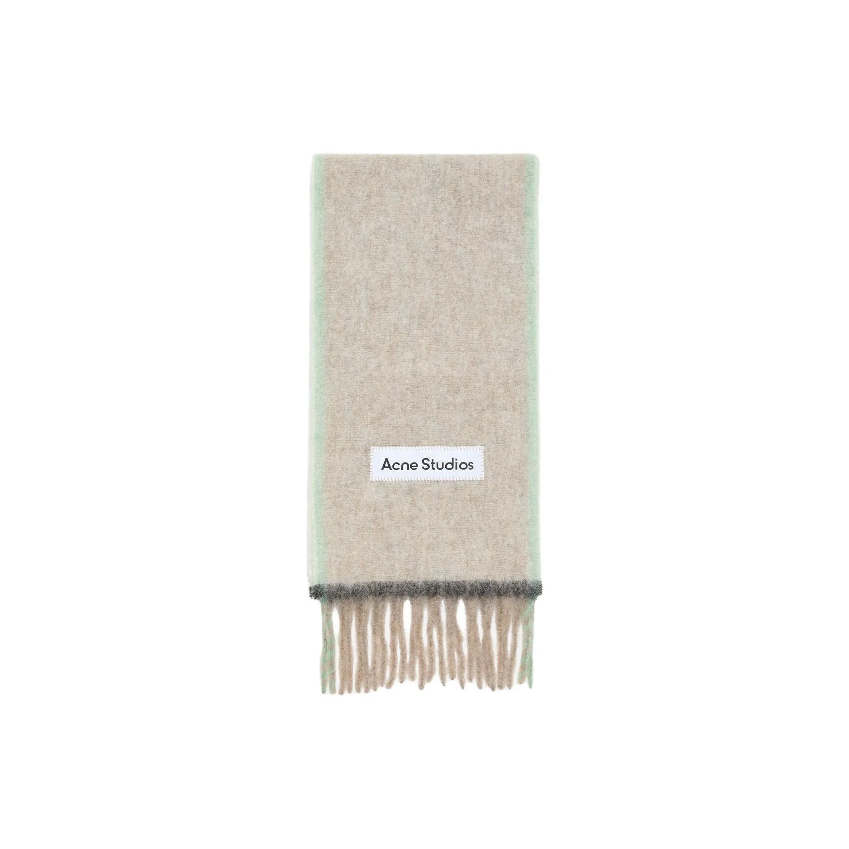 

Acne Studios Logo Patch Fringed Edge Scarf CA0290-ALS