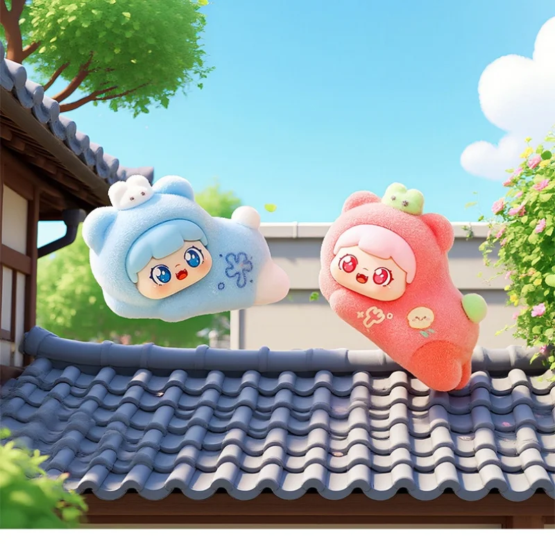 ตุ๊กตาการ์ตูนขนฟู ของเล่นสุดฮิต กล่องสุ่ม ของตกแต่งโต๊ะทำงานในห้องนั่งเล่นขนาดเล็ก ของขวัญแบบซองสุ่ม ฟิกเกอร์ขนาดเล็ก