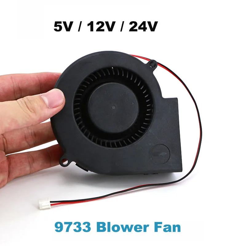 

5V/12V/24V 9733 Oil Bearing 97x33mm Brushless DC Cooling Blower Fan 97mmx33mm