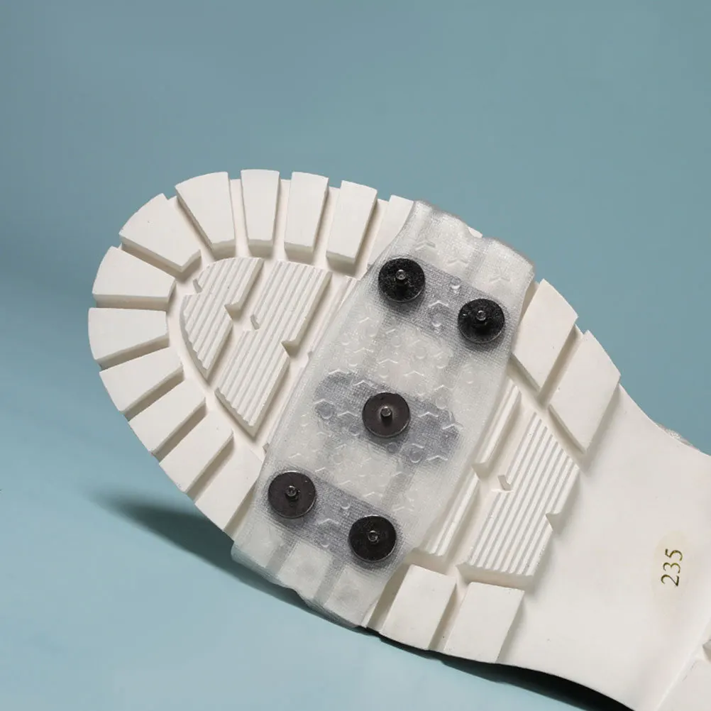 

2Pcs Outdoor Ice Grippers Anti-Slip Shoe Accessories Reusable Traction Devices Excellent Grip for Snow Mud Wet Surfaces Climbing