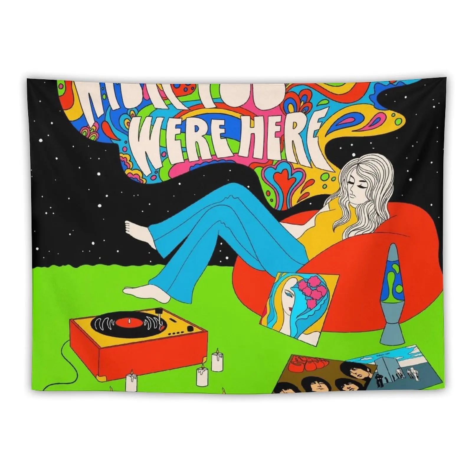 Wish you were here Tapestry Decorations For Room Korean Room Decor Room Decoration Aesthetic Tapestry