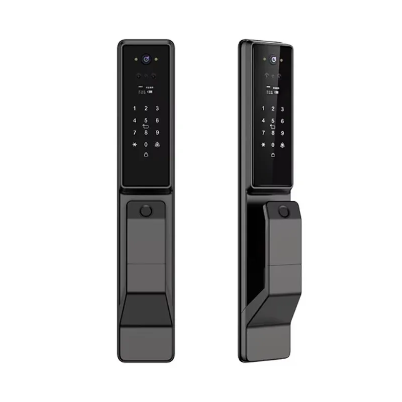 2024 Electronic Automatic 3d Face Recognition Fingerprint Password Smart Door Lock With Camera Tuya Wifi Door Lock