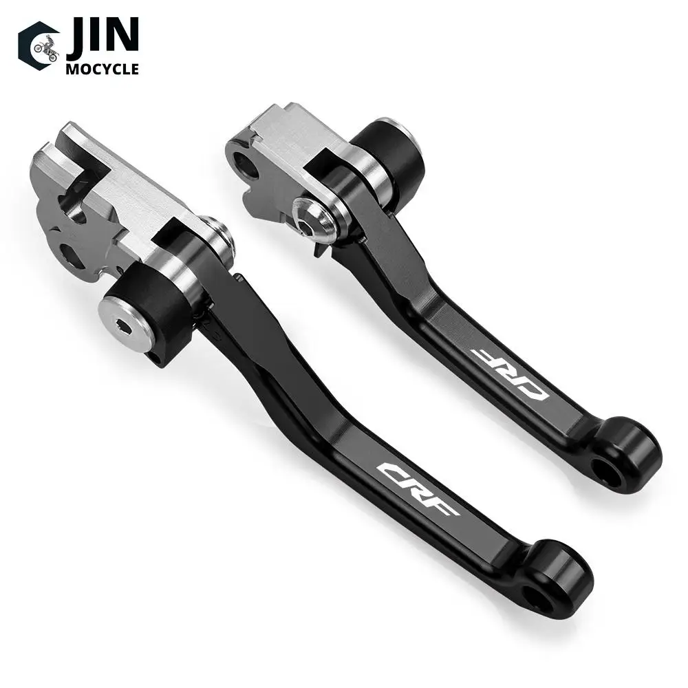 For Honda CRF250R CRF450R CRF 250 450 R 2007-2022 CRF 250X 450X 2005-2018 Foldable Brake Clutch Lever Dirt Pit Bike Levers Grips