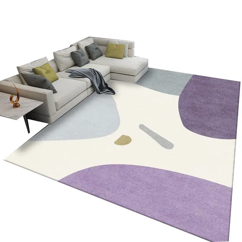 Modern simple living room carpet American light luxury high-end Nordic coffee table blanket bedroom full of home