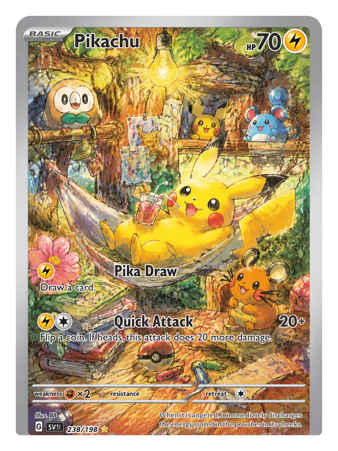 LB02 Colorful Cottage PTCG 5 Cards Set, Eevee Snorlax Togepi Rowlet Full Art Holographic Collectible Trading Cards