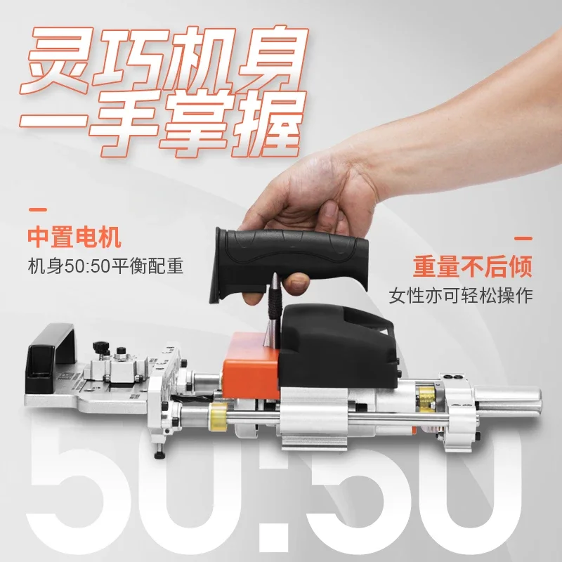 Panel Furniture Portable Electric Side Hole Machine Servo Motor Three-in-One Side Hole Fully Automatic Horizontal Drilling