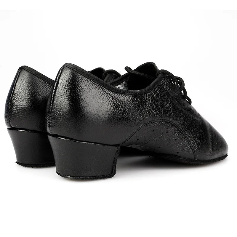 Mannen Echt Leer Latin Dansschoenen Zwarte Lage Hakken Ballroom Heren Dansschoen Voor Jongens Tango Salsa Rumba Moderne Jazz sneaker