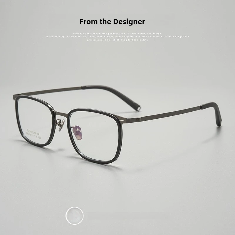 남녀공용 근시 안경, 티타늄 안경테, 맞춤형 광학 처방 렌즈, 편안한 안경