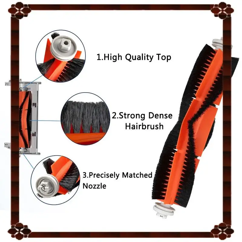 24 ชั่วโมงหุ่นยนต์เครื่องดูดฝุ่นสําหรับ Xiaomi Roborock 1S S50 S51 S52 S55 HEPA กรองแปรงด้านข้างแปรงหลักอุปกรณ์เสริม