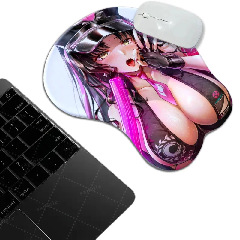 

Blister Packed Fate Chest Mouse Pad Hentai Anime Esshouin Kiara Desk Mat Gamer Special Wristband with 3d Nipples