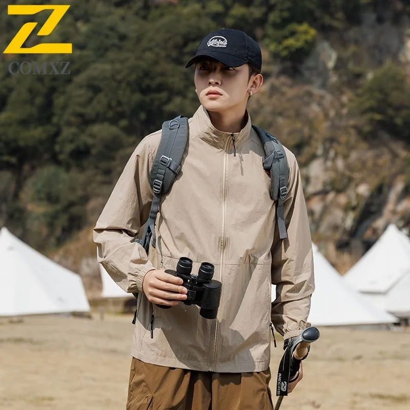 

COMXZ Fashion New Autumn Jacket Classic Turndown Collar Travel Versatile Coat Outdoor Sport Loose Korean Style Casual Garment
