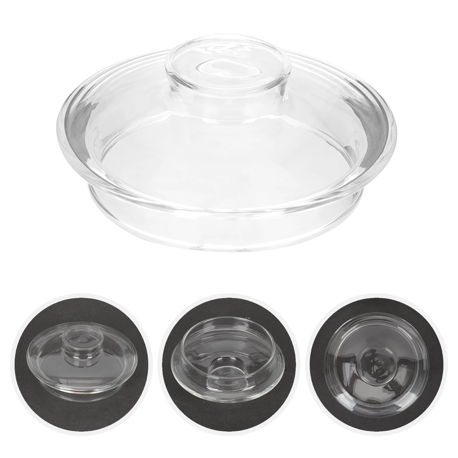 

Cup Lid Household Cup Cover Transparent cup Lid glass teapot Cover Cup Accessory cover Transparent Glass teacup lid