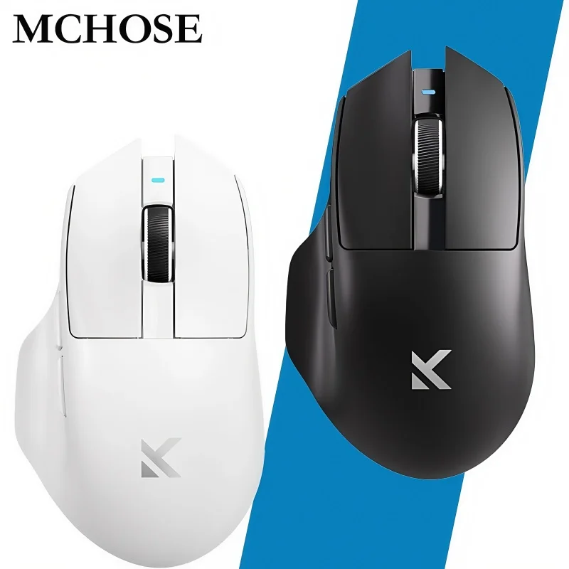 

MCHOSE G7 Max Mouse Lightweight Ergonomic Wireless Gaming Office Mouse PAW3395 55g 800mAh 2.4GHz RF/BT/Wired Tri-Mode Mouse