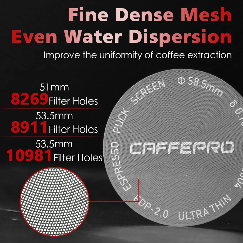 Caffeepro Espresso Puck Screen Magnetic Kit 51mm 54mm 58mm for Delonghi Breville Homix Hibrew Coffee Accessories Barista Tools
