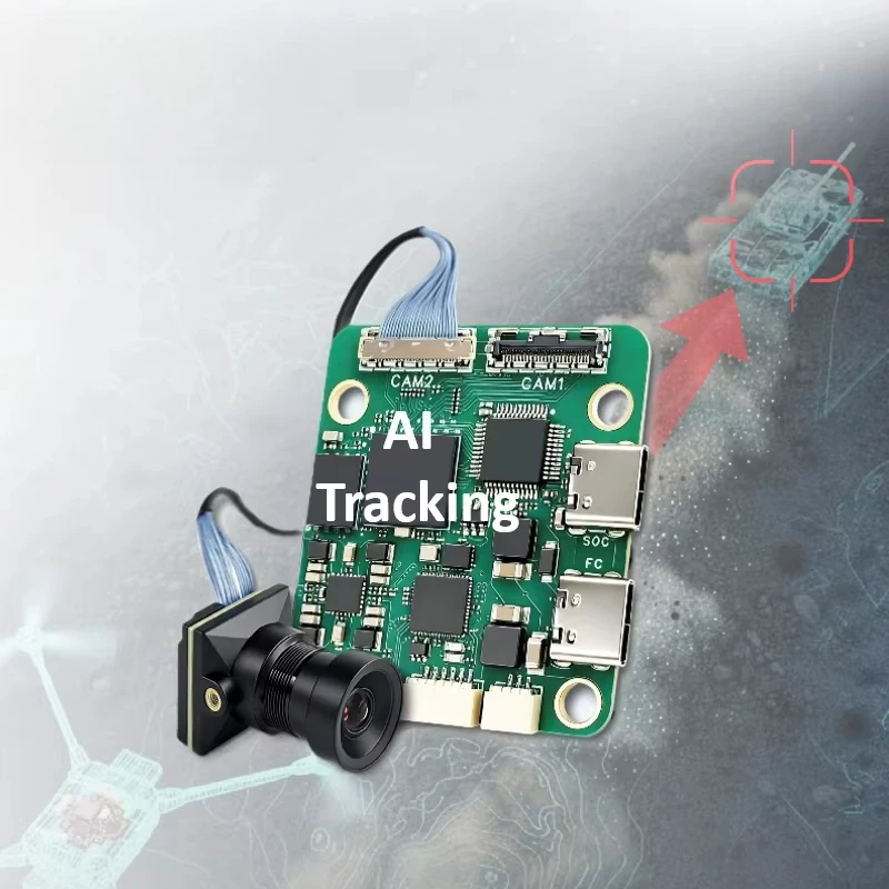 Drone AI Tracking Module  FPV Flight Controller BetaFlight Firmware and AI Tracking System with a 1080p FHD Camera