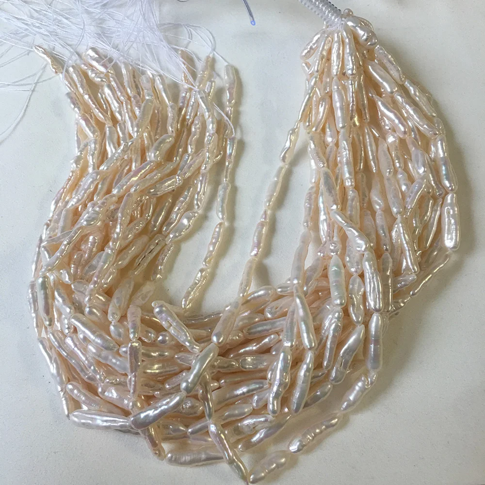 Free shipping AA good luster 100% Nature freshwater loose pearl with kesh biwa baroque pearl, nature white color wholesale price