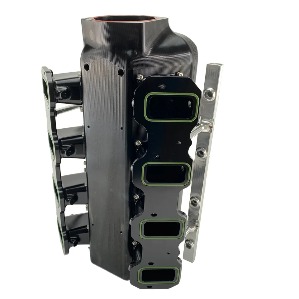 مخصص LS3 CNC الألومنيوم البليت مشعب السحب حالة جديدة قطع غيار السيارات #1