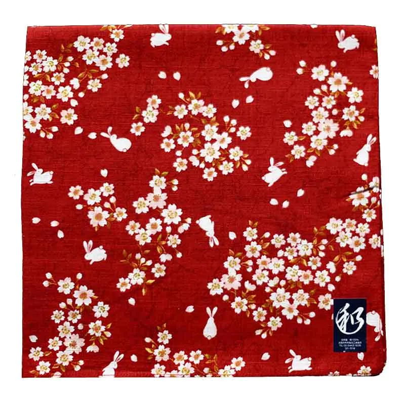 Estilo japonês Nice Lenços para Floral Feminino e Padrão Coelho Grande Toalha Quadrada Lenços de Alta Qualidade SY512 Nova Chegada