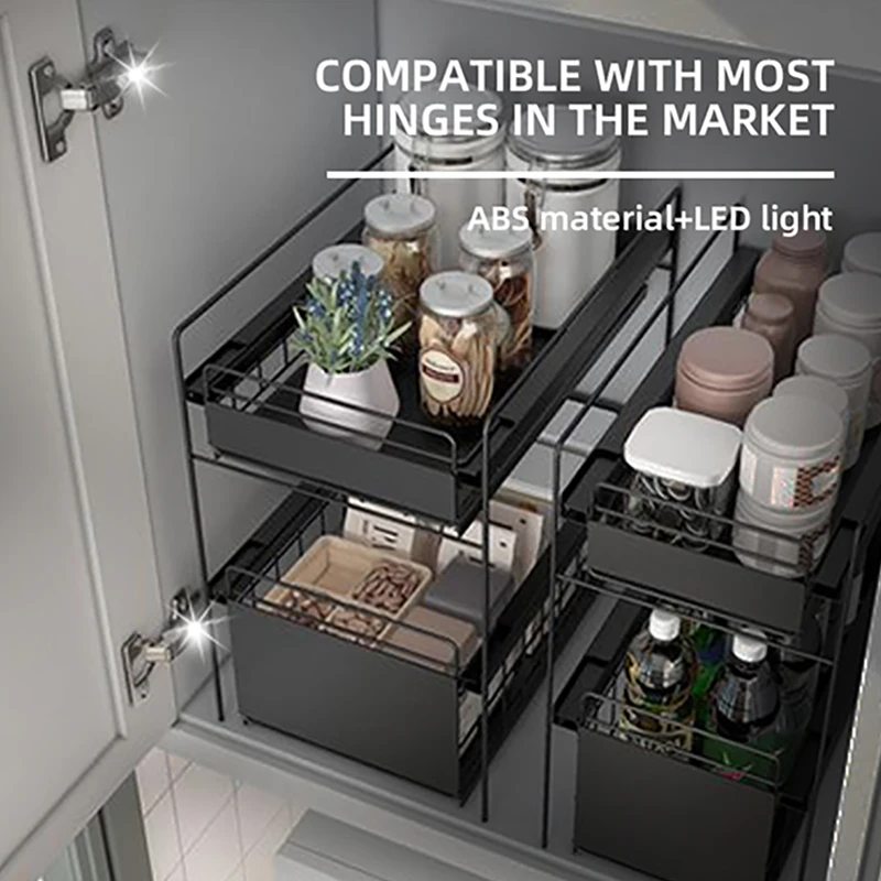 1PC Universal Wardrobe Light LED Under Cabinet Light with Battery  Sensor Armario Inner Hinge Lamp For Cupboard Closet Kitchen