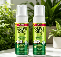 7oz Curly Hair Mousse For Wigs Frizz Control Hair Foam Mousse Olive Oil Hair Styling Mousse For Styling Hair Wig Accessories