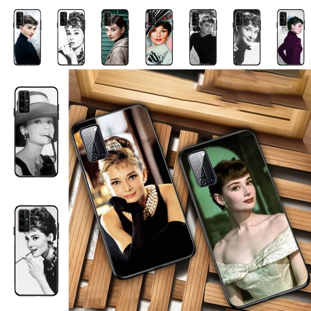 Audrey Hepburn Phone Case For Huawei Honor 10 lite 9 20 7A 9X 30 50 60 70 pro plus Soft Silicone Cover