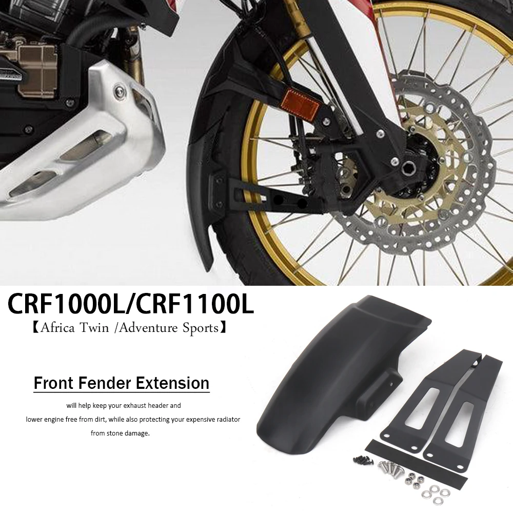 

Motorcycle Front Fender Mudguard Guard For Honda CRF1100L CRF 1100 Africa Twin Adventure Sports 2020-2023 CRF1000L AFRICA TWIN