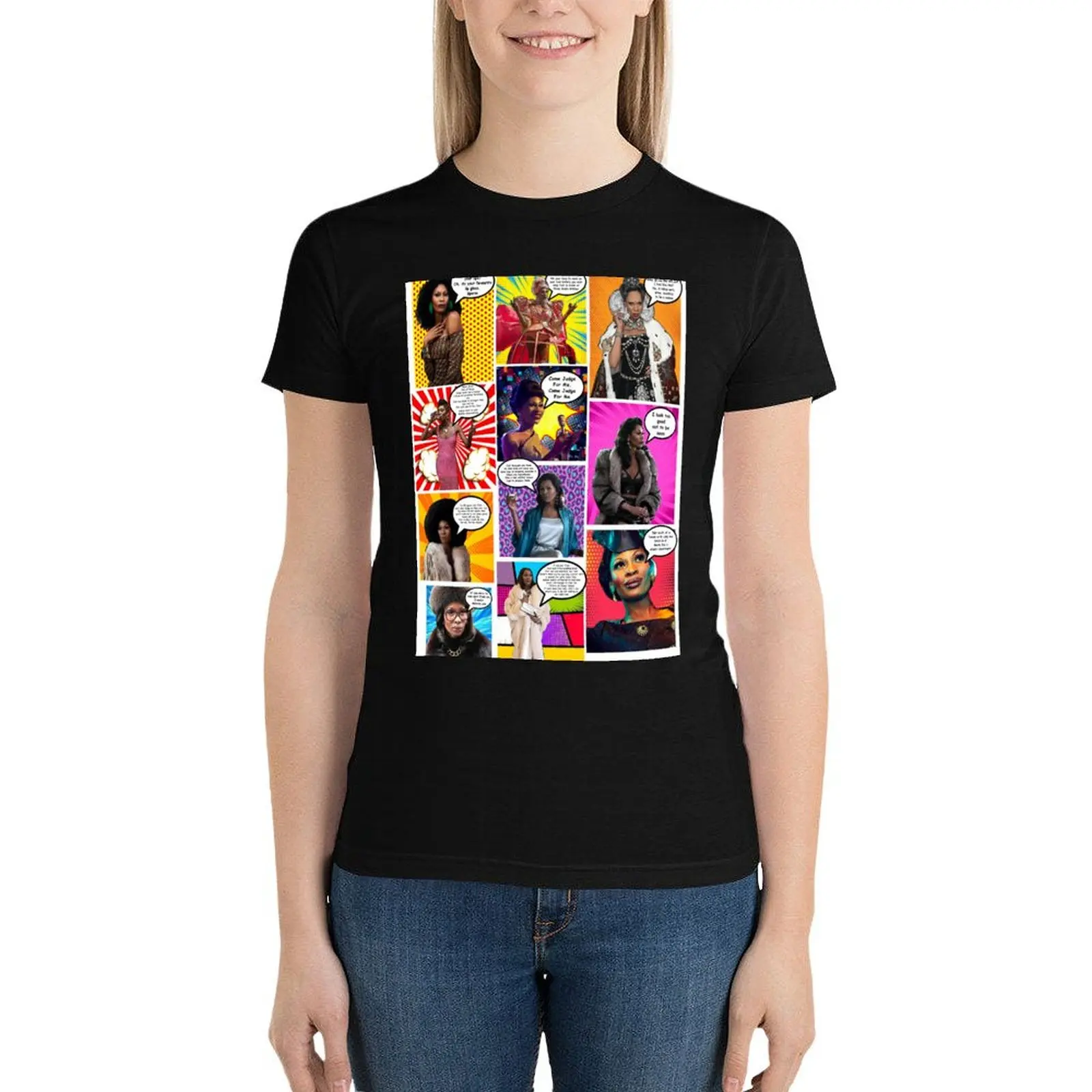 Strike A Pow WOW Pose With Elektra Abundance-Evangelista T-Shirt oversized tops t shirts for Womens