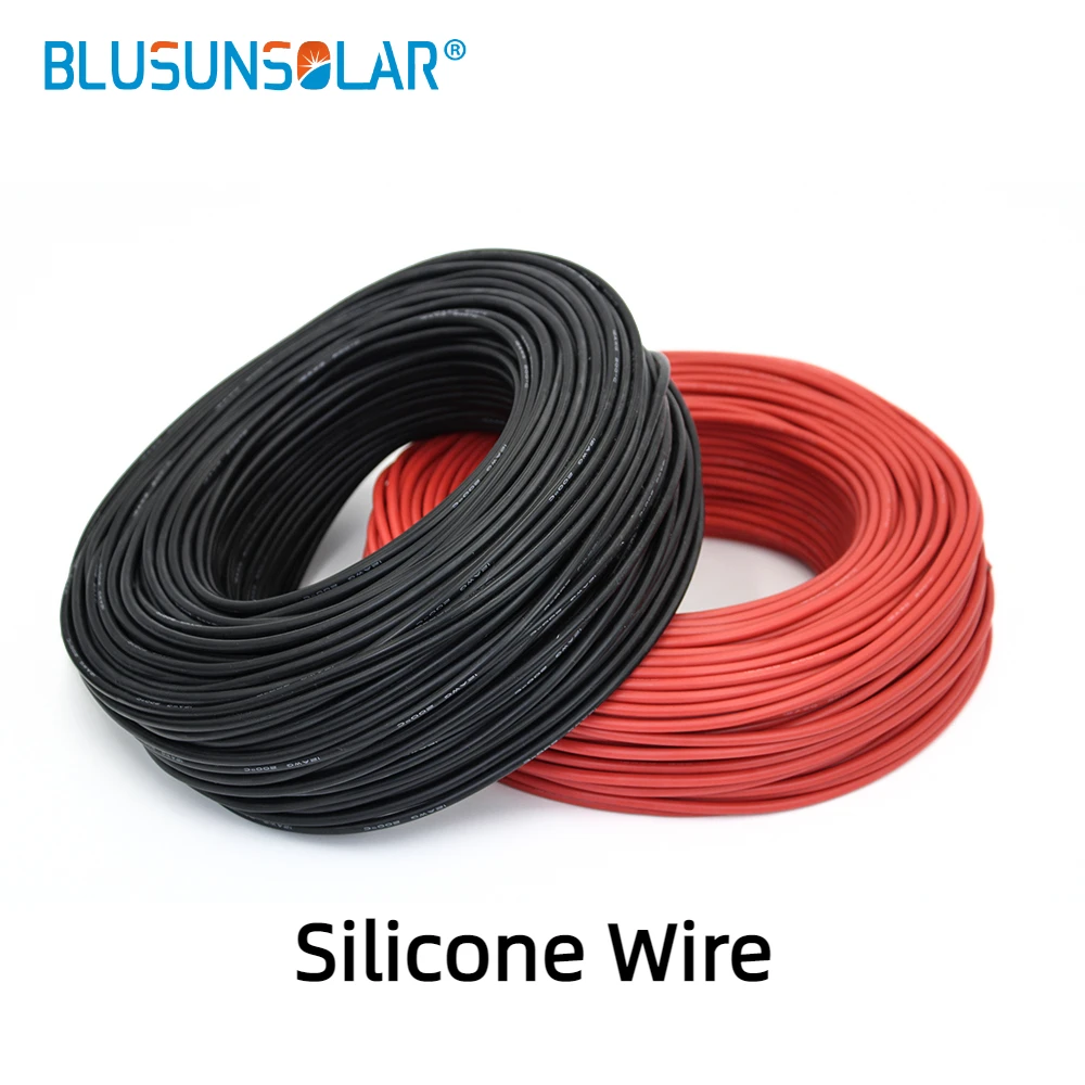 10Meters/Lot Heat-resistant Special Soft Electrical Silicone Wire Heatproof Cable 6 8 10 12 14 16 18 20 22 AWG Red Black Color