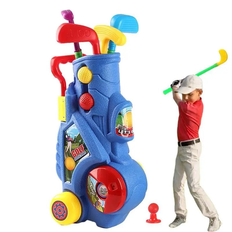 Kids Golf Club Set Toddler Golf Club Play Game Toys Set Portable Indoor And Outdoor Toddler Golf Set Toys For Kids Boys Girls