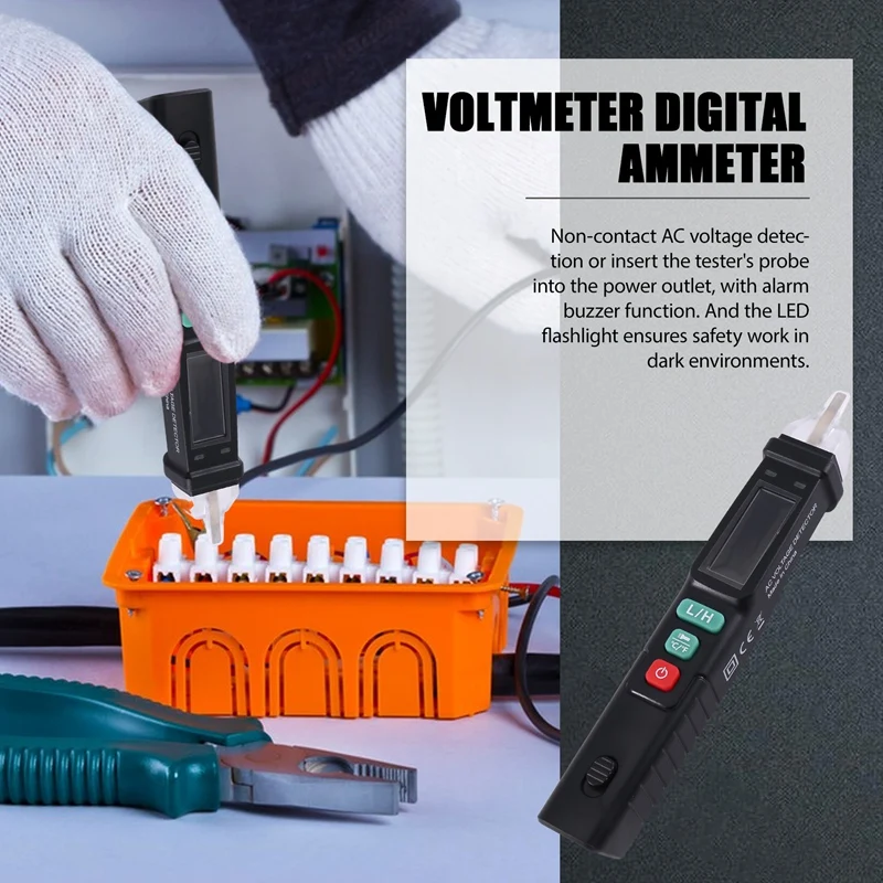 Professional Digital Multimeter Tester Live/Wire Voltmeter Ammeter Vu Meter Electronic Tools Voltage Indicator