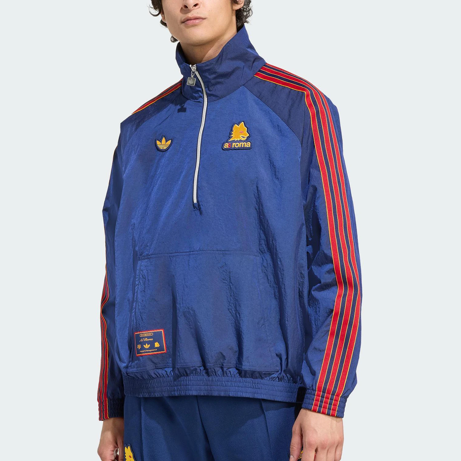 

Оригинальная мужская тканая толстовка Adidas с воротником-стойкой для футбола и спорта JM2133